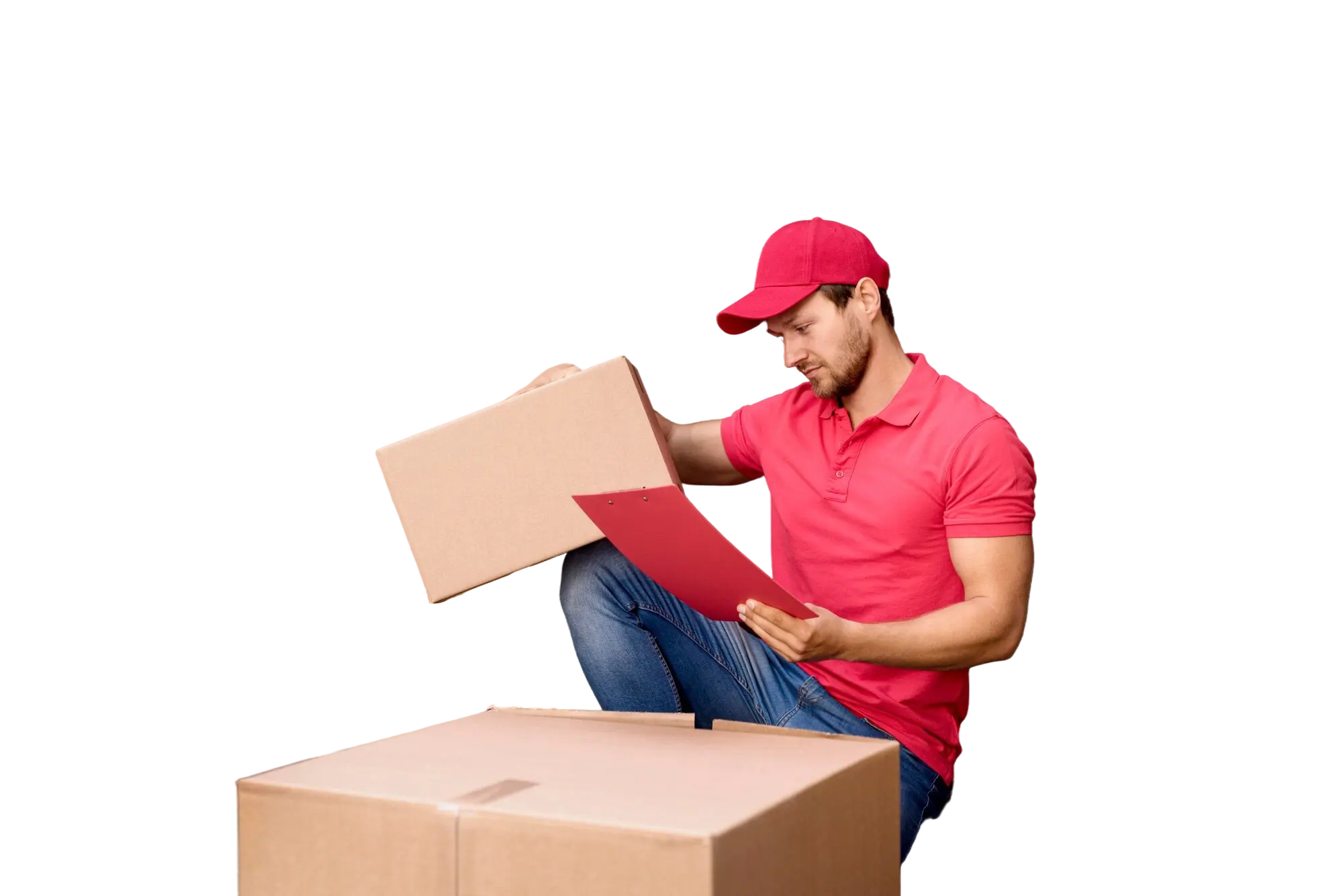 Villa movers in Dubai preparing packed items for a relocation